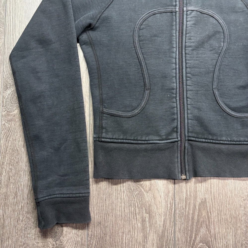 Lululemon Hoodie Womens Small 2 Black Scuba Special Edition Full Zip - Picture 3 of 8